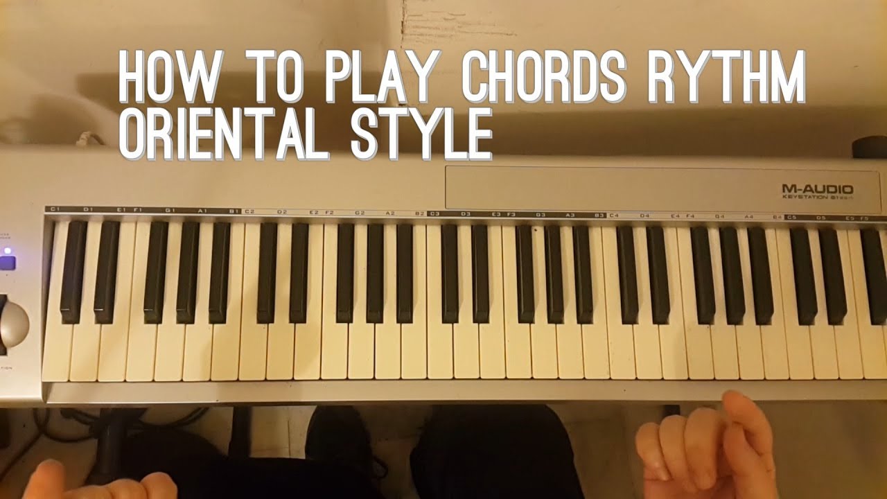 How to play oriental chord rythm - تعلم عزف تقنيات كوردات  في الأسلوب الشرقي