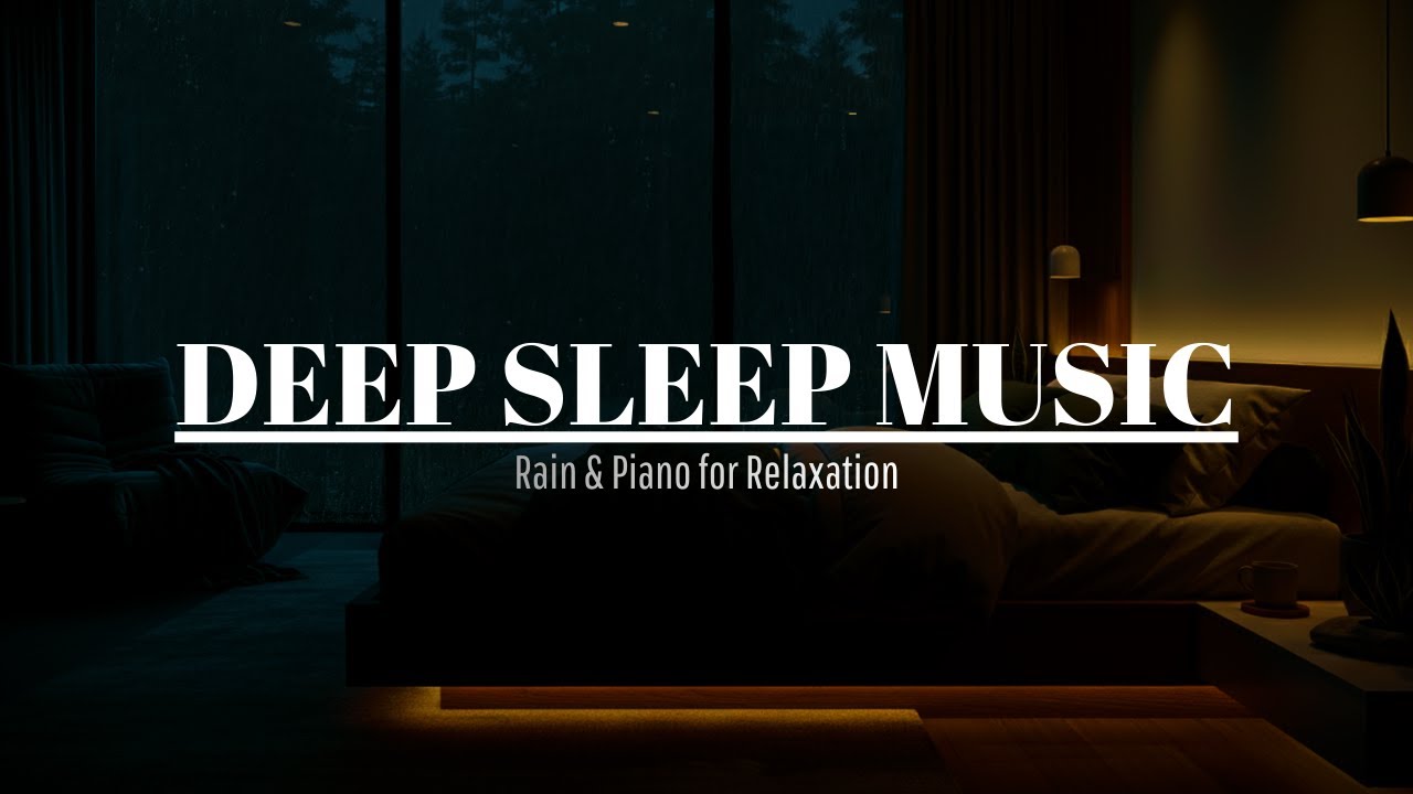 Rainy Night in a Forest Home | Soft Piano Music for Deep Sleep [1 Hours]