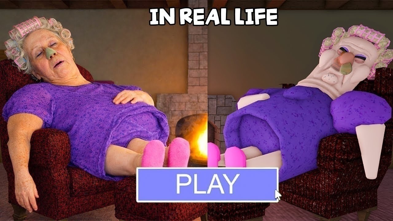 GRUMPY GRAN HORROR IN REAL LIFE OBBY - Roblox Update All Bosses Full Gameplay