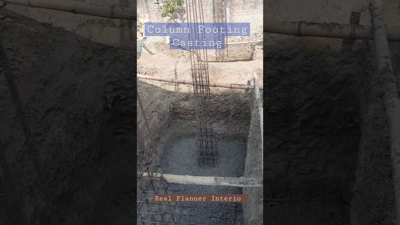 Column Footing Casting #buildingconstructioncost2023