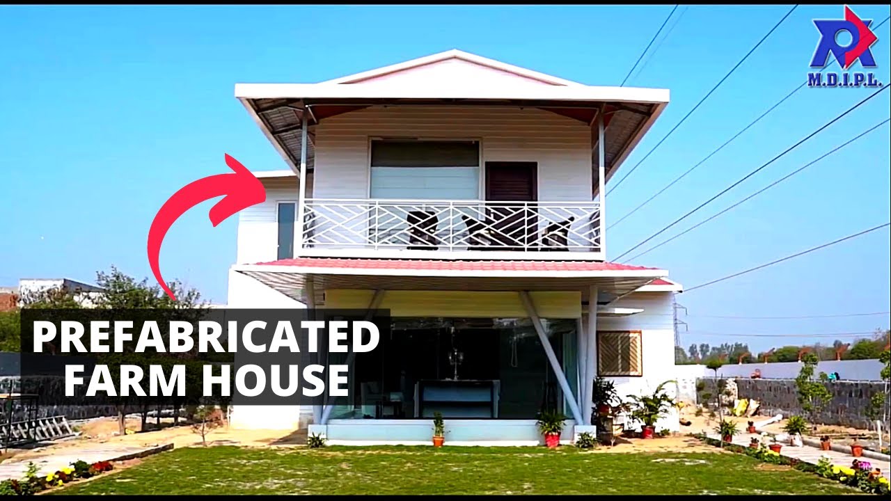 Multidecor India Pvt. Ltd. made a farmhouse within a month | Prefabricated farm house | MDIPL