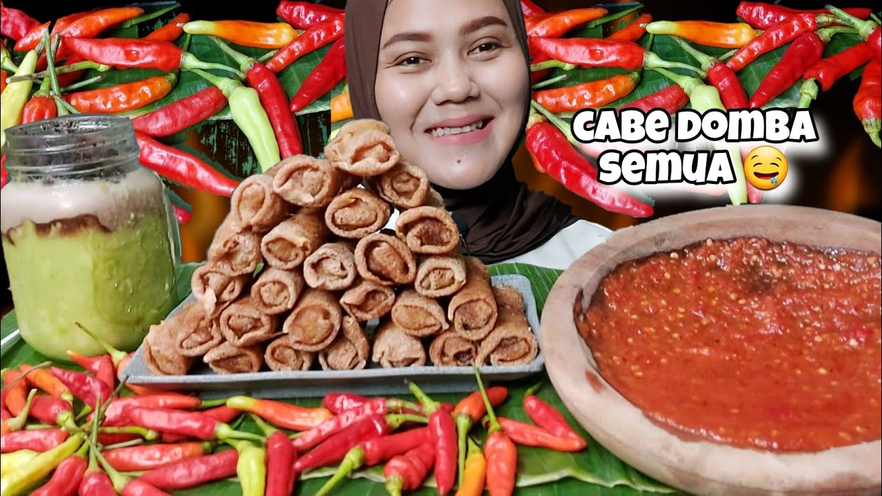 PEDAS MEMBARA‼️MUKBANG GORENGAN RISOL PAKAI RAWIT SETAN 🥵||asmr indonesia|| #asmr #mukbang #eating