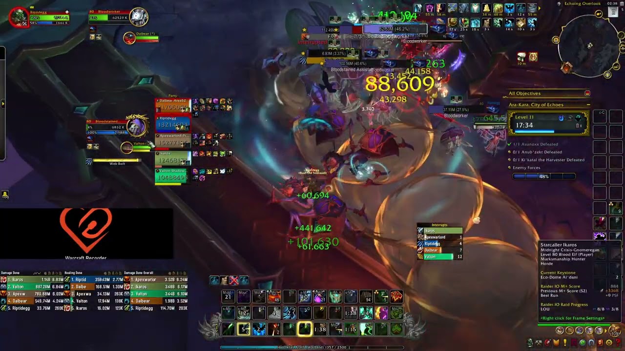 Mythic+ | Resto Shaman | Ara-Kara, City of Echoes +11 | TWW Season 3
