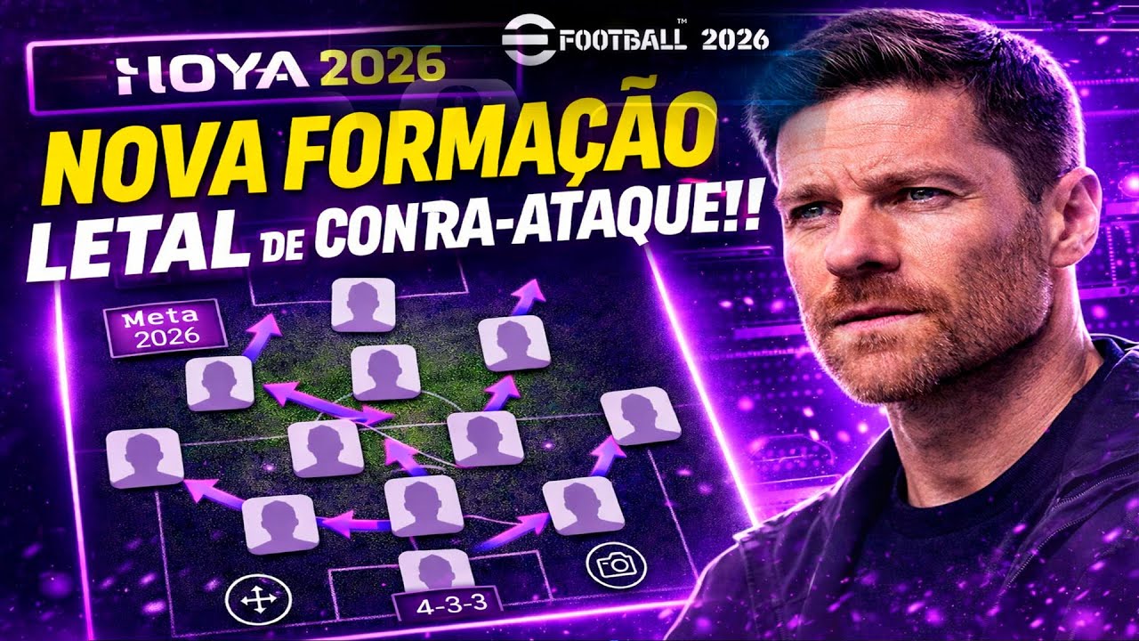 4-3-1-2 🥵🔥 Melhor Formação para estilo CONTRA ATAQUE-RAPIDO  com combinação no  eFootball 2026