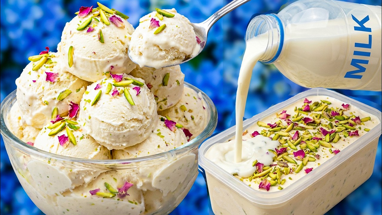Афганское молочное мороженое дома 🍨 без машины, без сложных шагов и без ожидания несколько дней 😍