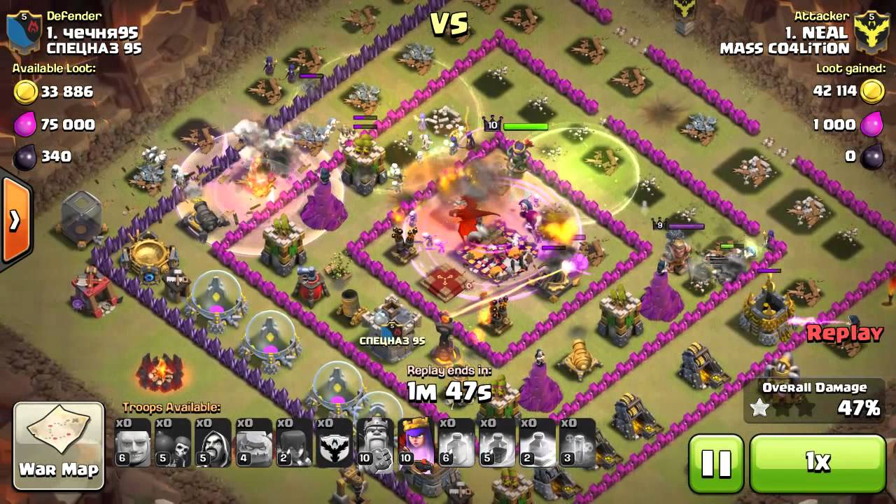 Clash Of Clans - TH9vsTH10 3 STAR WAR STRATEGY - Gowiwi