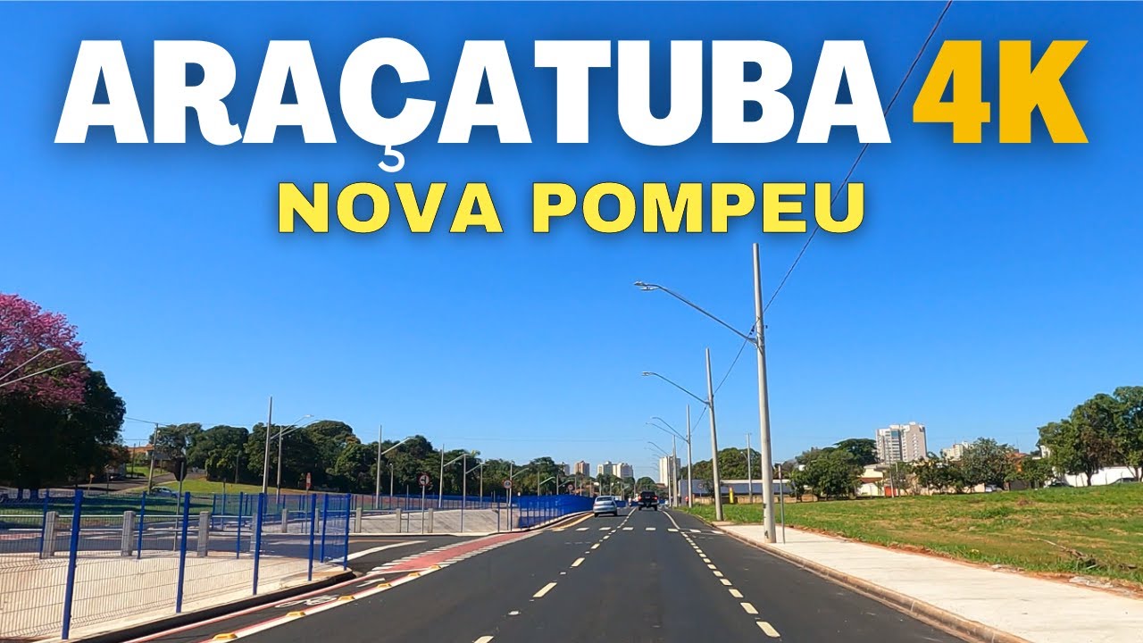[4K] Conhecendo o Trecho Recém-Urbanizado da Av. Pompeu de Toledo | Araçatuba SP