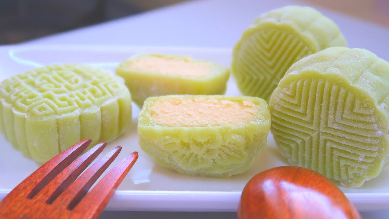 自制绿豆沙馅 🥮 班兰冰皮月饼 Snow Skin Mooncake with Mung Bean Paste | Sun's Homemade Food