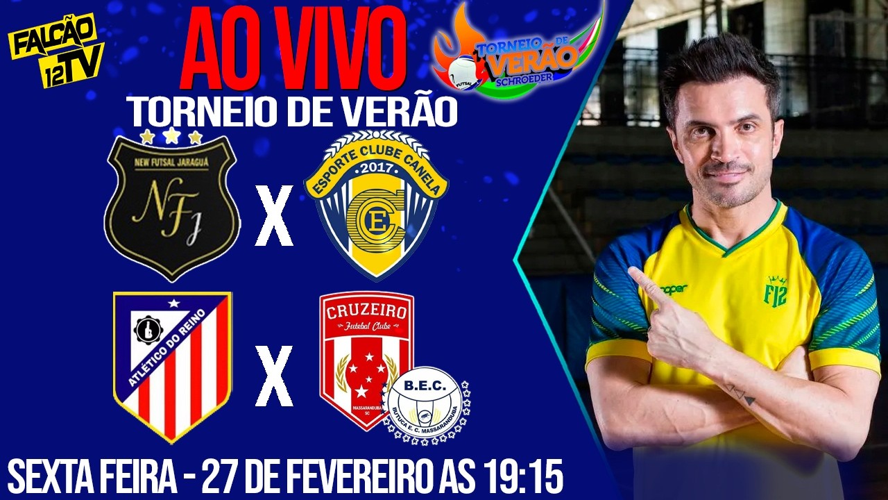 FUTSAL AO VIVO | NEW FUTSAL X CANELA | ATLETICO DO REINO X CRUZEIRO TORNEIO DE VERÃO SCHROEDER