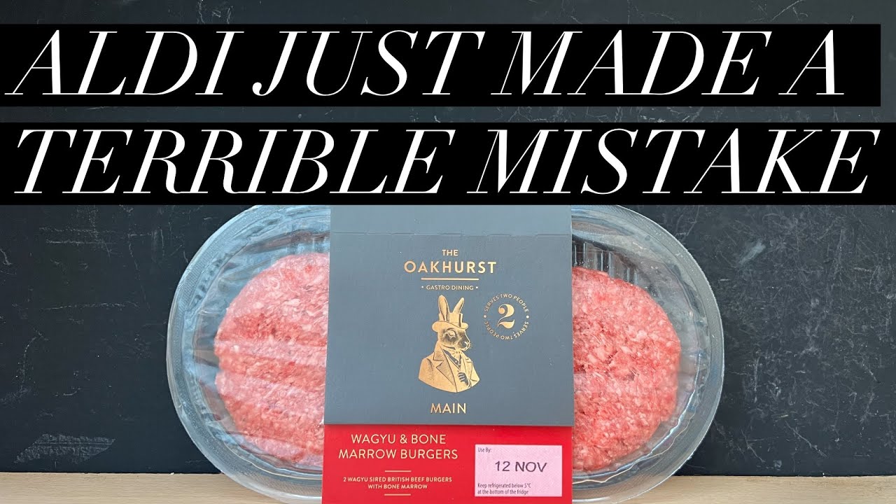 Aldi, это ужасная идея!!! , обзор бургеров Wagyu & Bone Marrow в Aldi Oakhurst Gastro Dining