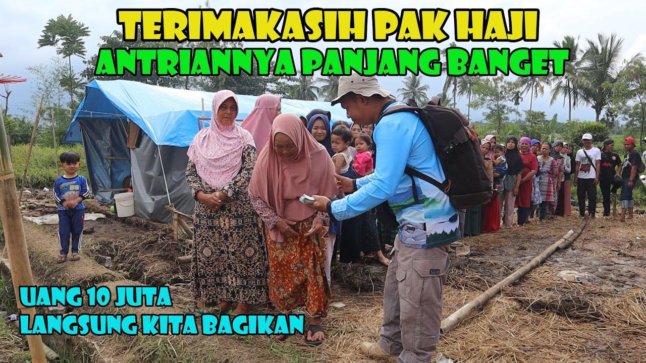 Ada Donatur Datang Ke Rumah.10 Juta Langsung Kita Bagikan Cash. Warga Sangat Senang.