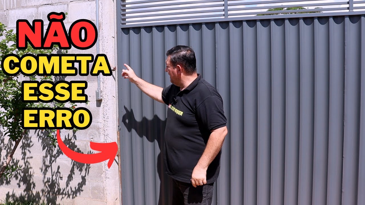 Como Resolver o Problema do Port&atilde;o de Correr Batendo no Perfil
