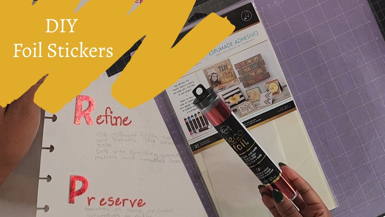 DIY Foil Foam Stickers — No Heat, No Laser Printer!