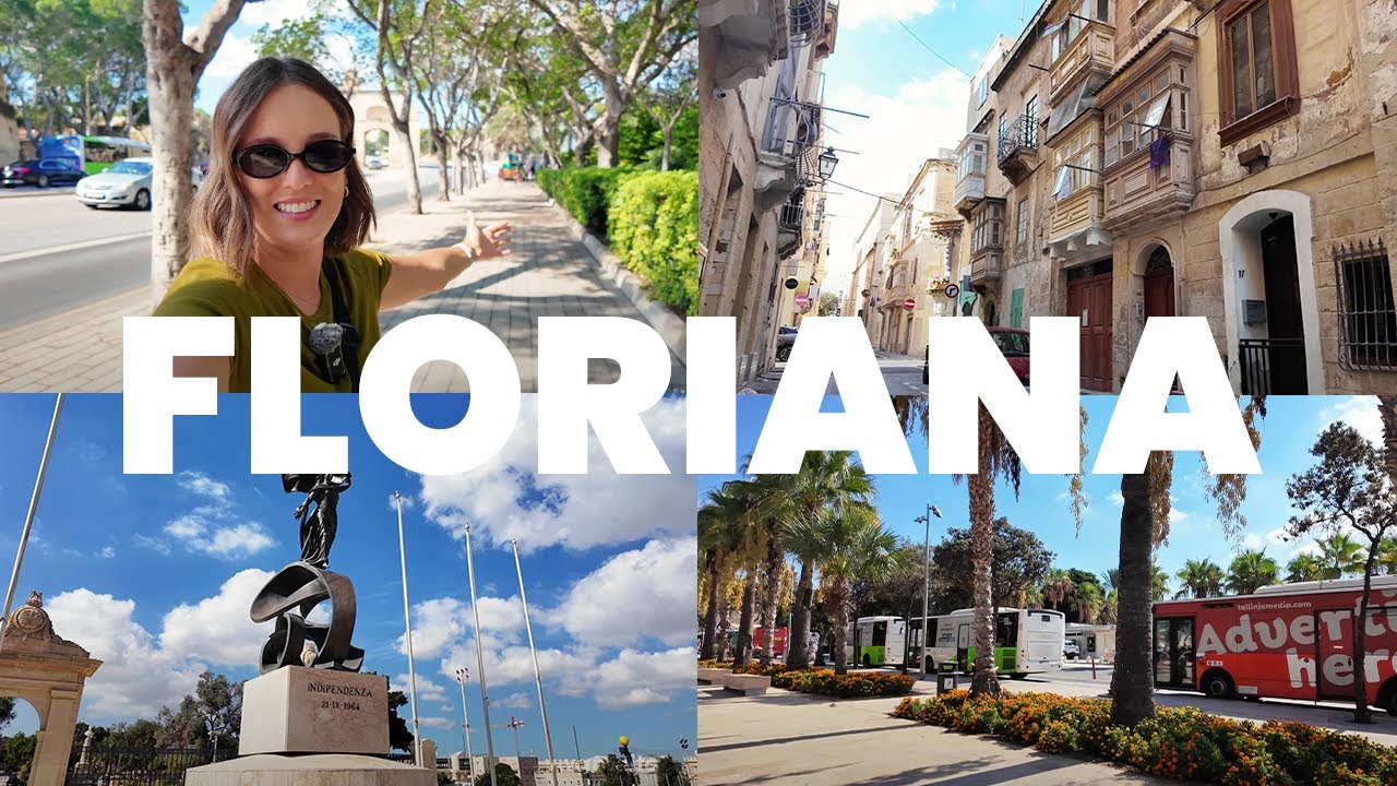 CAMINHE PELAS RUAS DA CIDADE DE FLORIANA EM MALTA