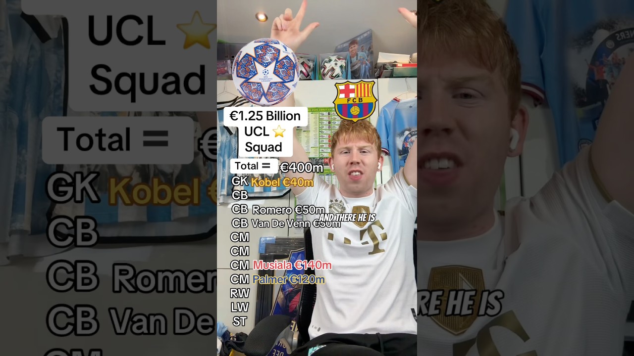 Building a 25/26 UCL Team Worth Over &euro;1.25 Billion ⭐️