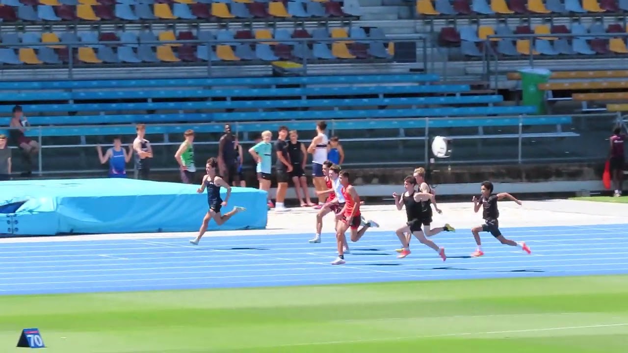 Ht2. 100m U15 Men, 2026 QLD Athletics Championships, QSAC 14/03/2026 