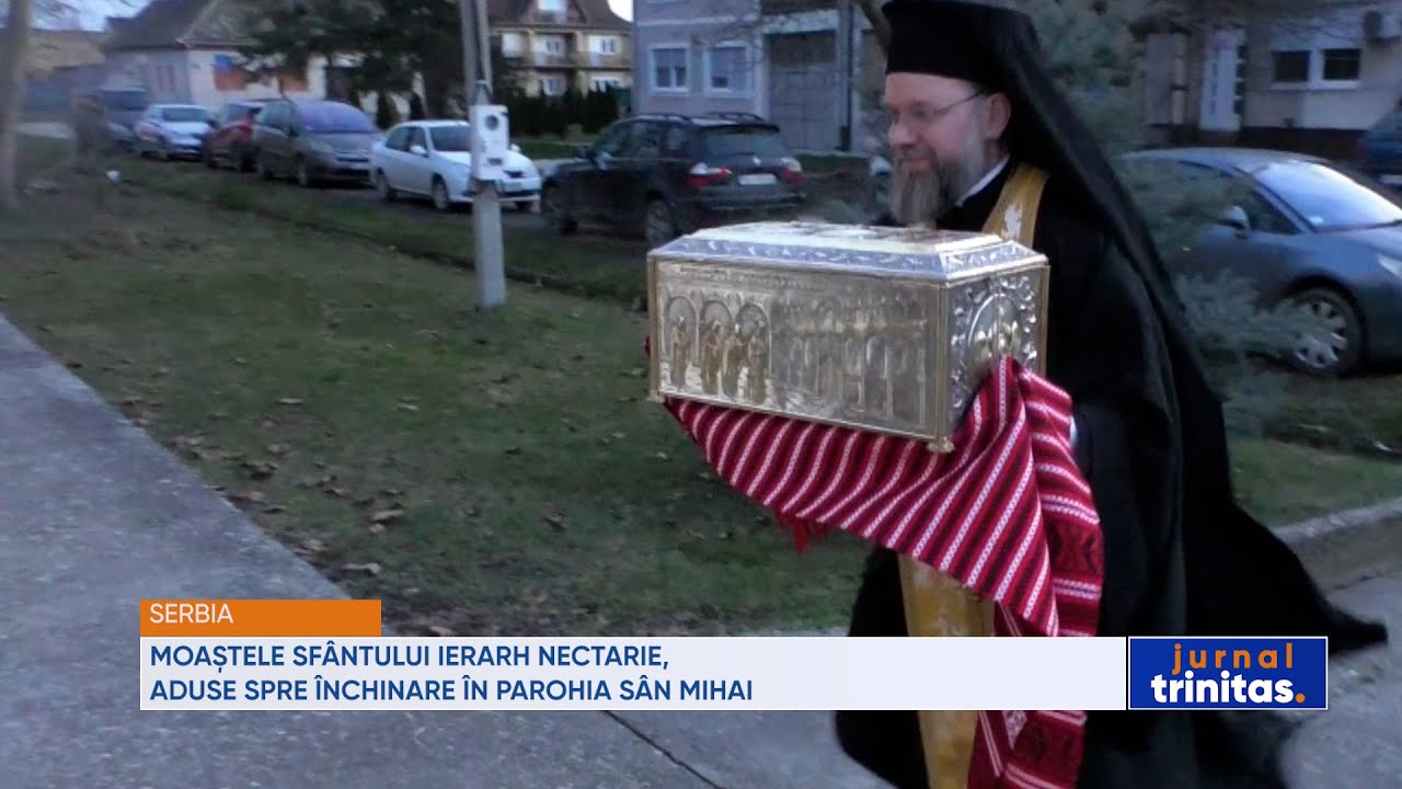 Moaștele Sfântului Ierarh Nectarie, aduse spre închinare în Parohia Sân Mihai