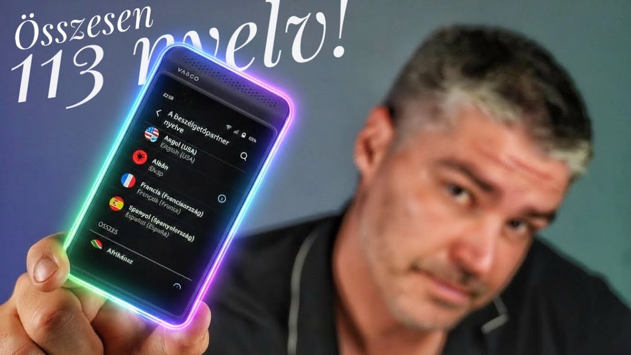 54 nyelven a SAJÁT HANGODON! | Vasco Q1 fordítógép
