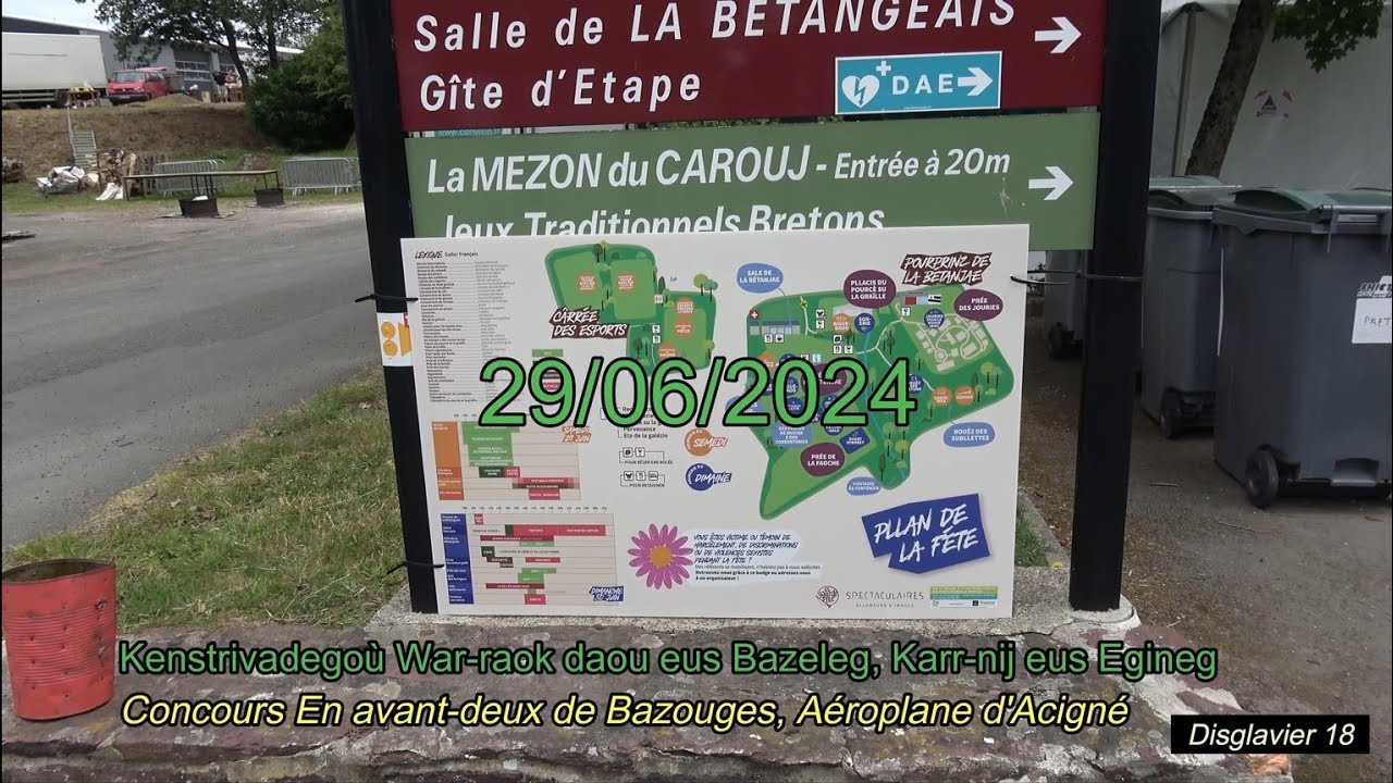 Concours En avant-deux de Bazouges, Aéroplane d'Acigné, Monterfil. 29/06/2024 (4K)