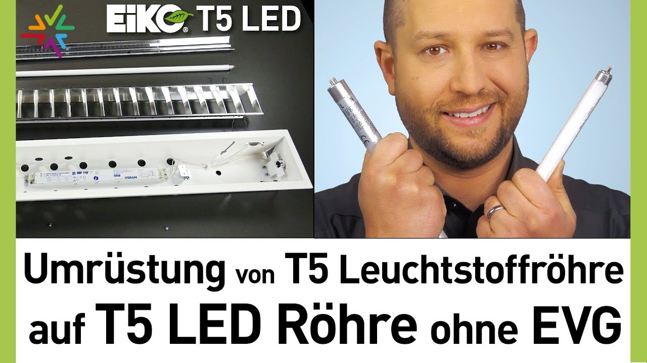 Umr&uuml;stung von T5 auf LED R&ouml;hre ohne Vorschaltger&auml;t in 4 Schritten