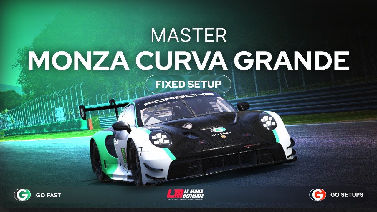 Monza Curva Grande LMGT3 Fixed Setup Track Guide (Fuel, TC, ABS, BB) | Le Mans Ultimate
