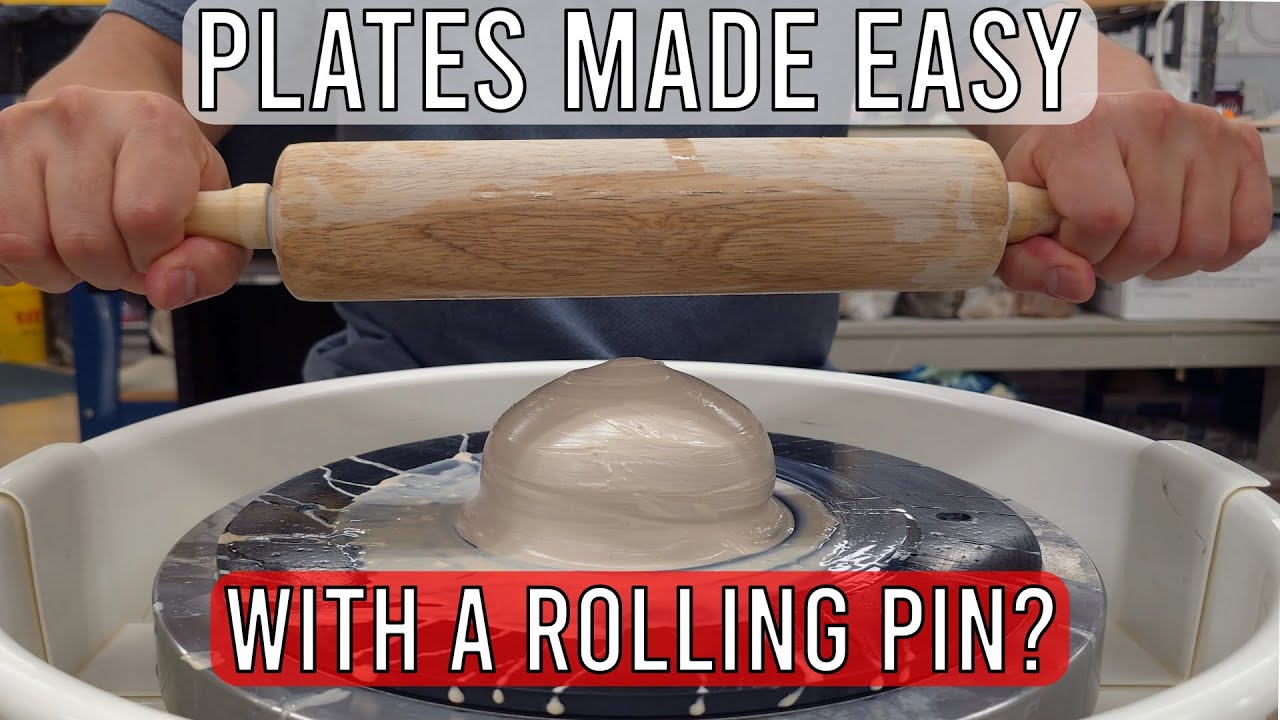 Easiest Way to Make a Plate || Throw a Plate Using a Rolling Pin Ep. 1