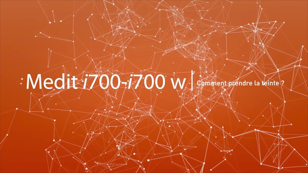 Prise de teinte - Medit i700 / i700 w