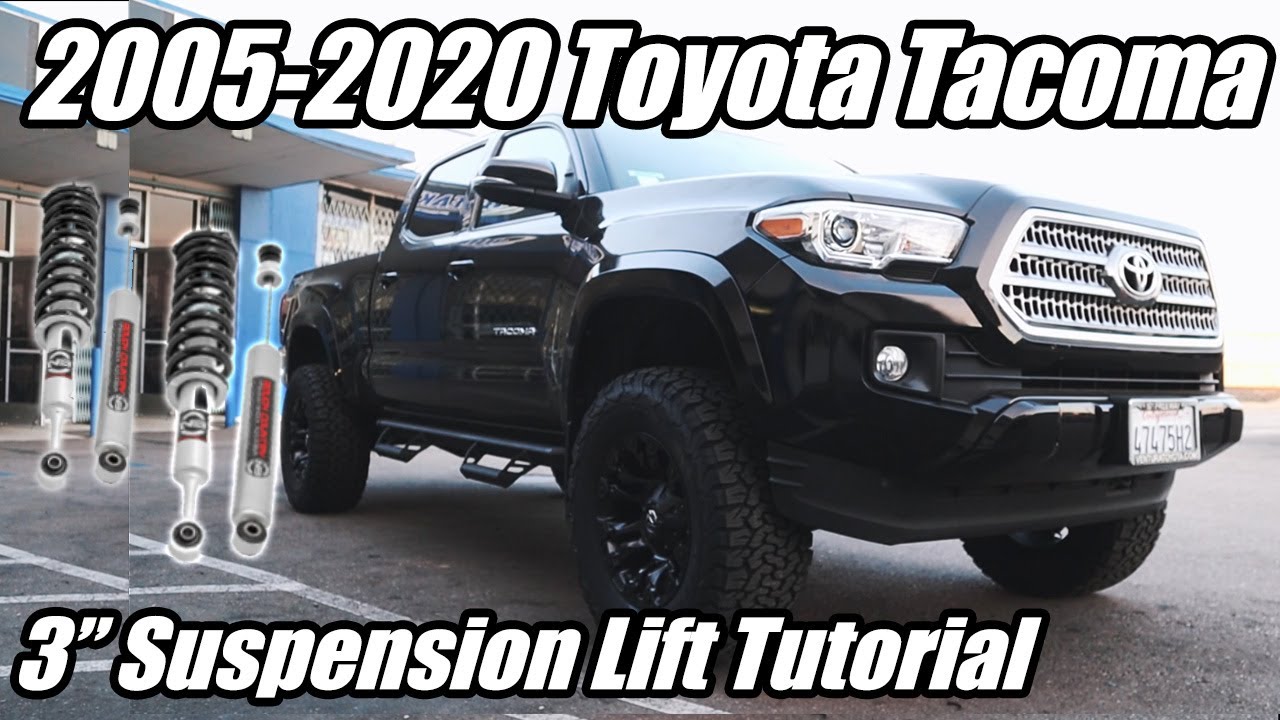 Подъем подвески Toyota Tacoma 2005-2020 на 3 дюйма от Rough County (видеоинструкция)