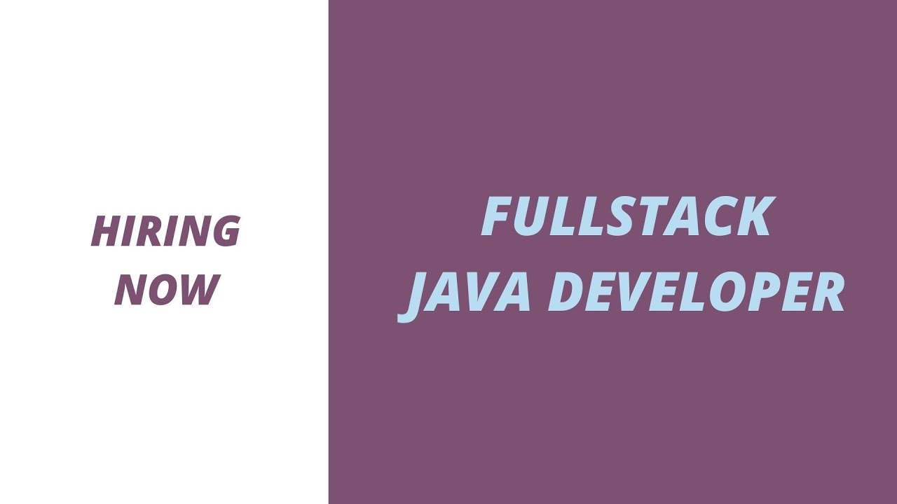 Full Stack Java Developer | Full Stack Java Developer Jobs | Java Developer | Fullstack Jobs | Java