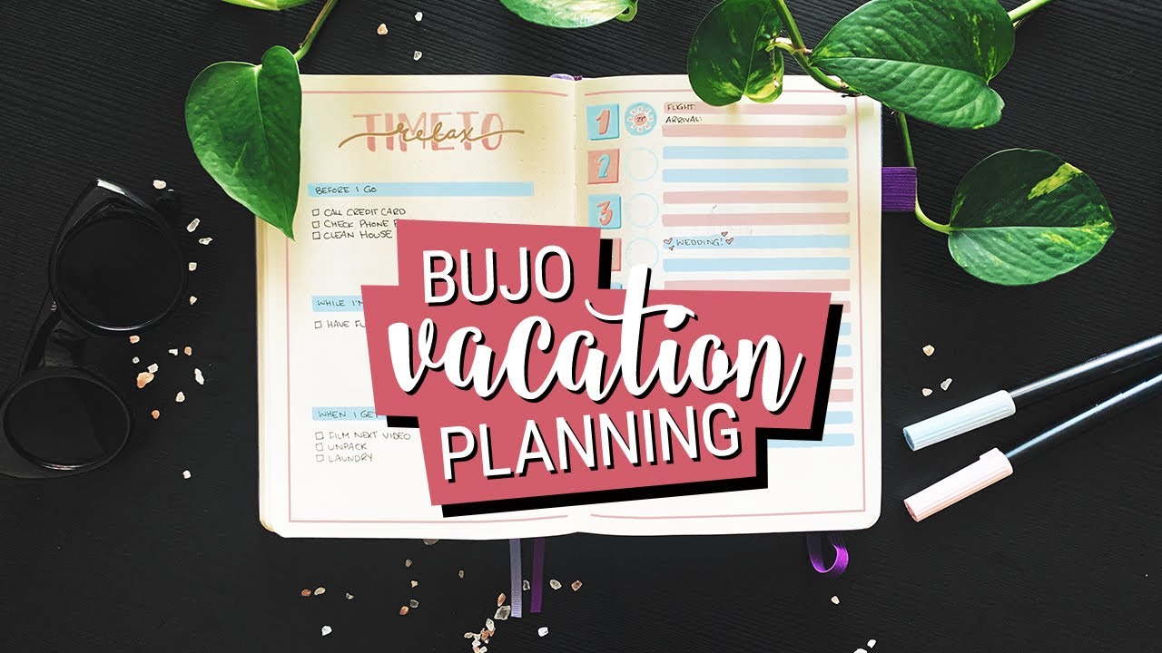 BULLET JOURNAL TRAVEL SPREADS ☀️🌴 » Vacation Planning 🌺 + Packing List Printables