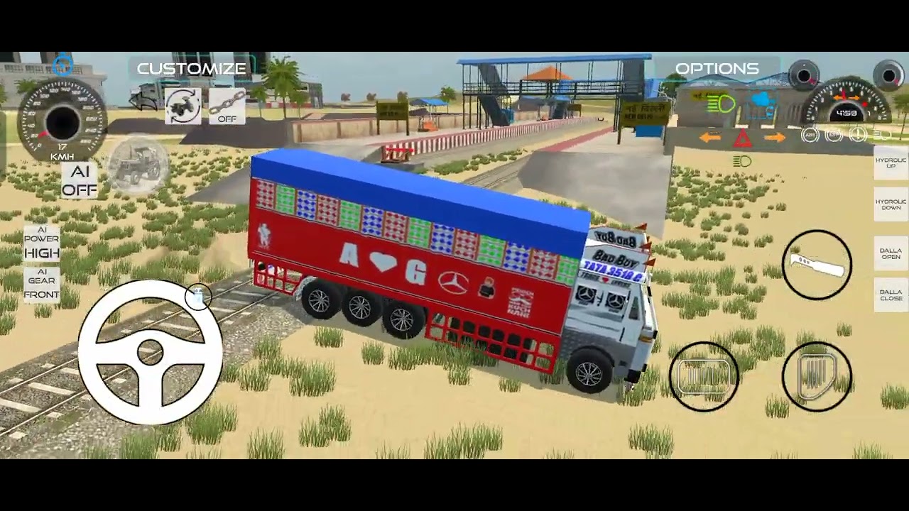 Khatarnak game play video truck mein aadami truck mein ghoda Ko Le jaane wala video
