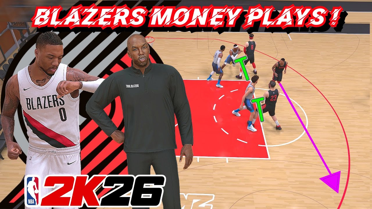 7 Blazers Money Plays In NBA 2K26 ! | WIDE OPEN 3's & Double Screen P&R ! | Playbook Tutorial