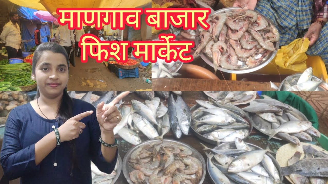 आज मी गेले माणगाव बाजार फिश मार्केट मध्‍ये🐟🐟|| Mangaon Bazar Fish Market 🐠🐠