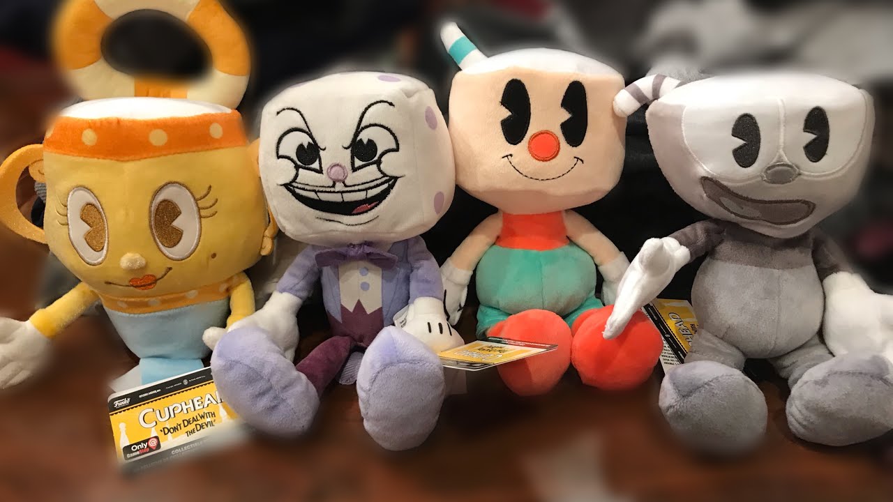 Funko Cuphead Plushies Wave 2 Review Part 1 ( King Dice, Legendary Chalice, Cuppet, BW Cuphead)