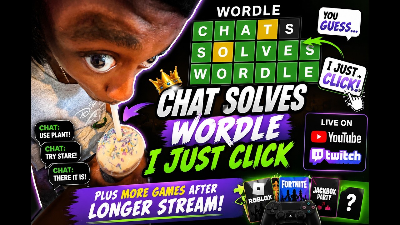 🔴🔥 CHAT SOLVES WORDLE,  I JUST CLICK🔥