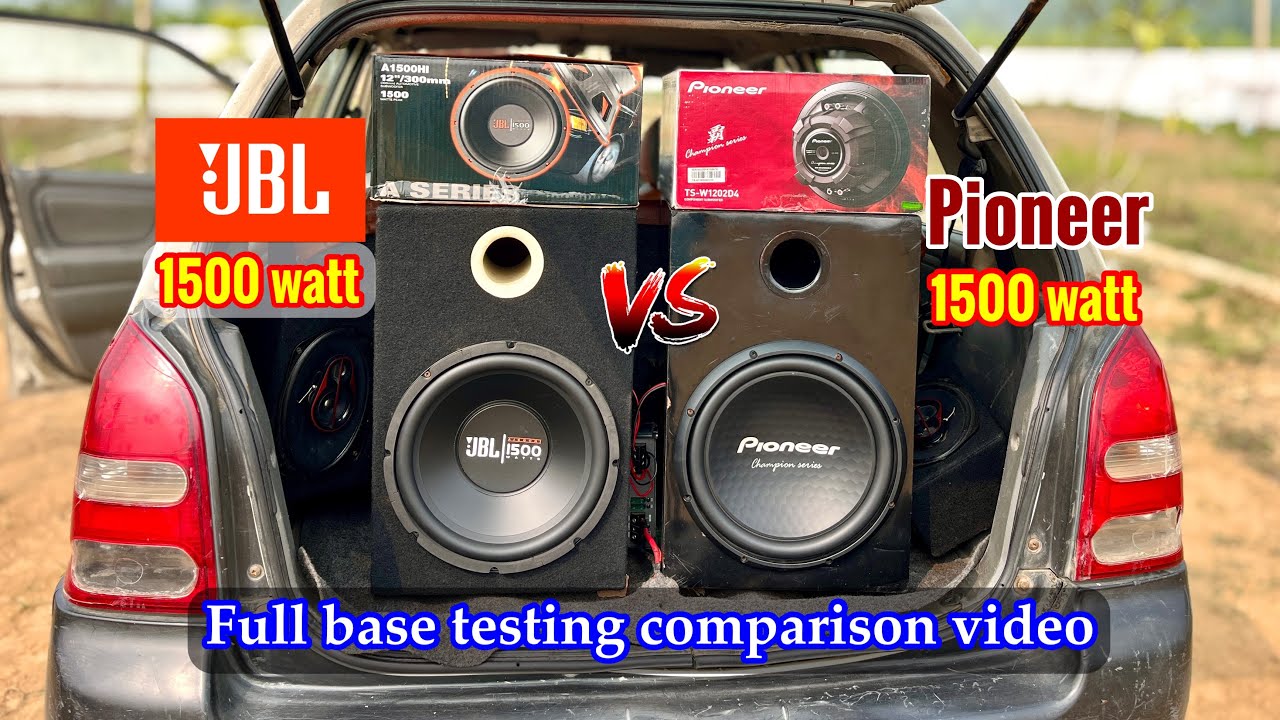 jbl vs pioneer subwoofer sound test | pioneer 1202d4 vs jbl 1500 watt subwoofer bass test