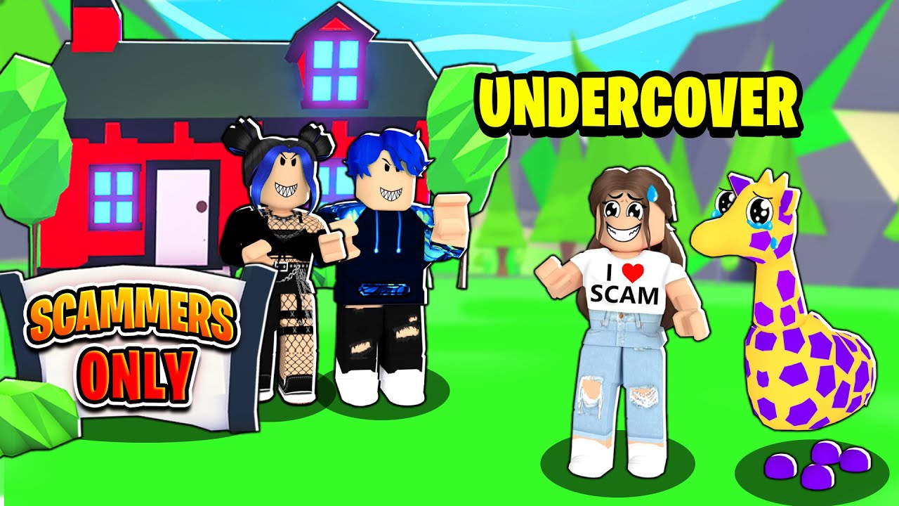 We Found A SCAMMERS ONLY Server... We Went Undercover! (Roblox Adopt Me)