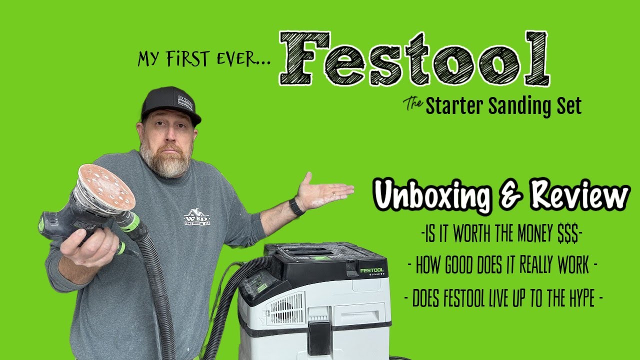 Распаковка моего первого в жизни стартового шлифовального набора Festool и обзор / Стоит ли он св...