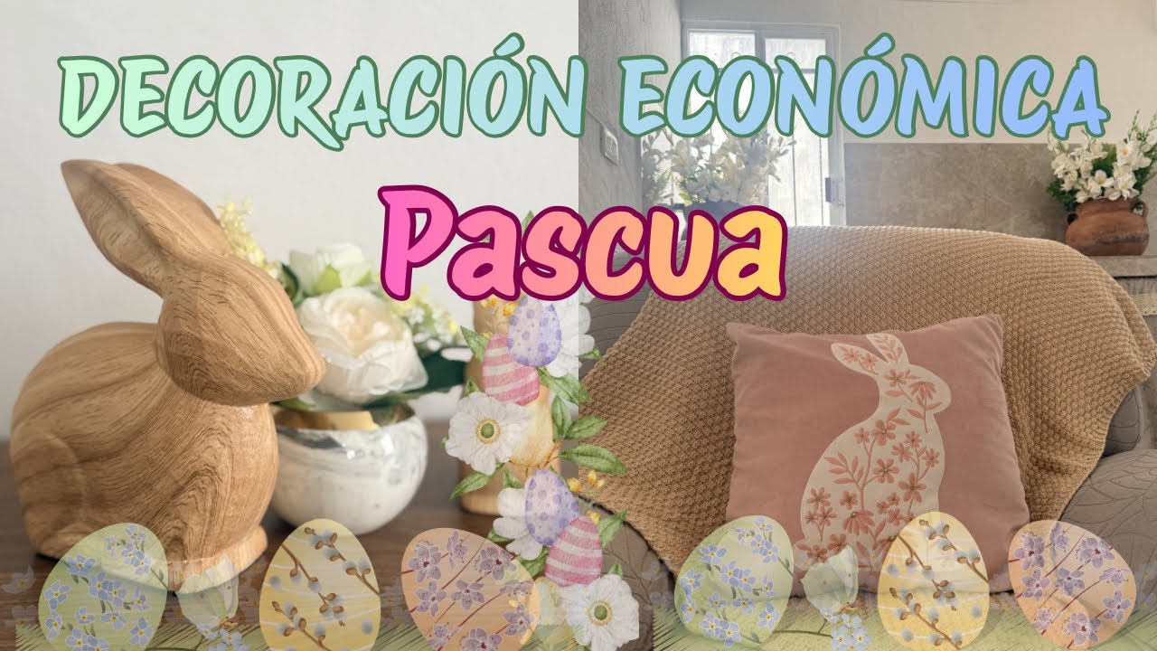 DECORACIÓN ECONÓMICA PASCUA 🐰pequeños cambios #decoracion #pascua #hogaracogedor #homedecor #casa 