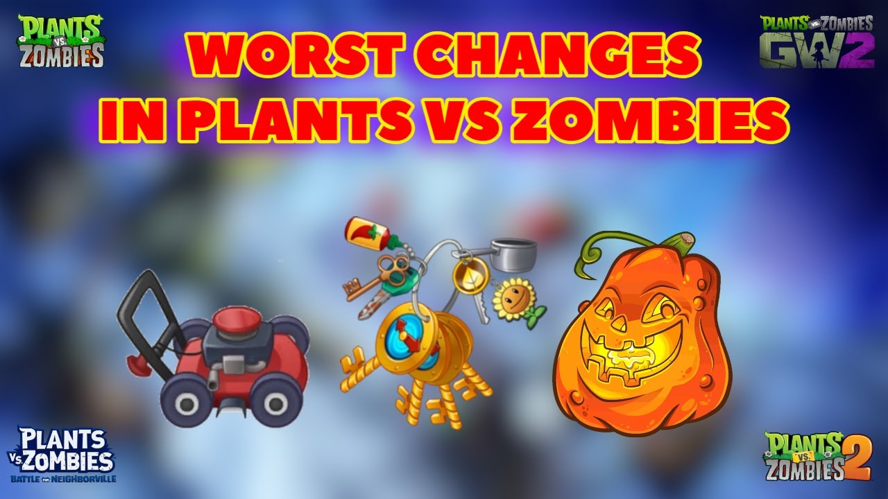 Top 10 WORST CHANGES Made To Plants VS Zombies