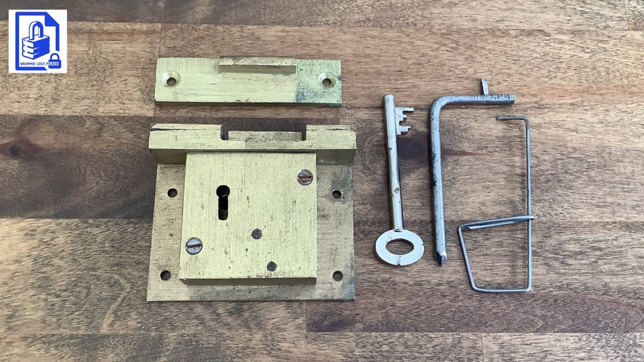 920. Nicholson 7 Lever Brass Bankers Slam Till Safe Desk Drawer Bank Safe Lock Picked Open