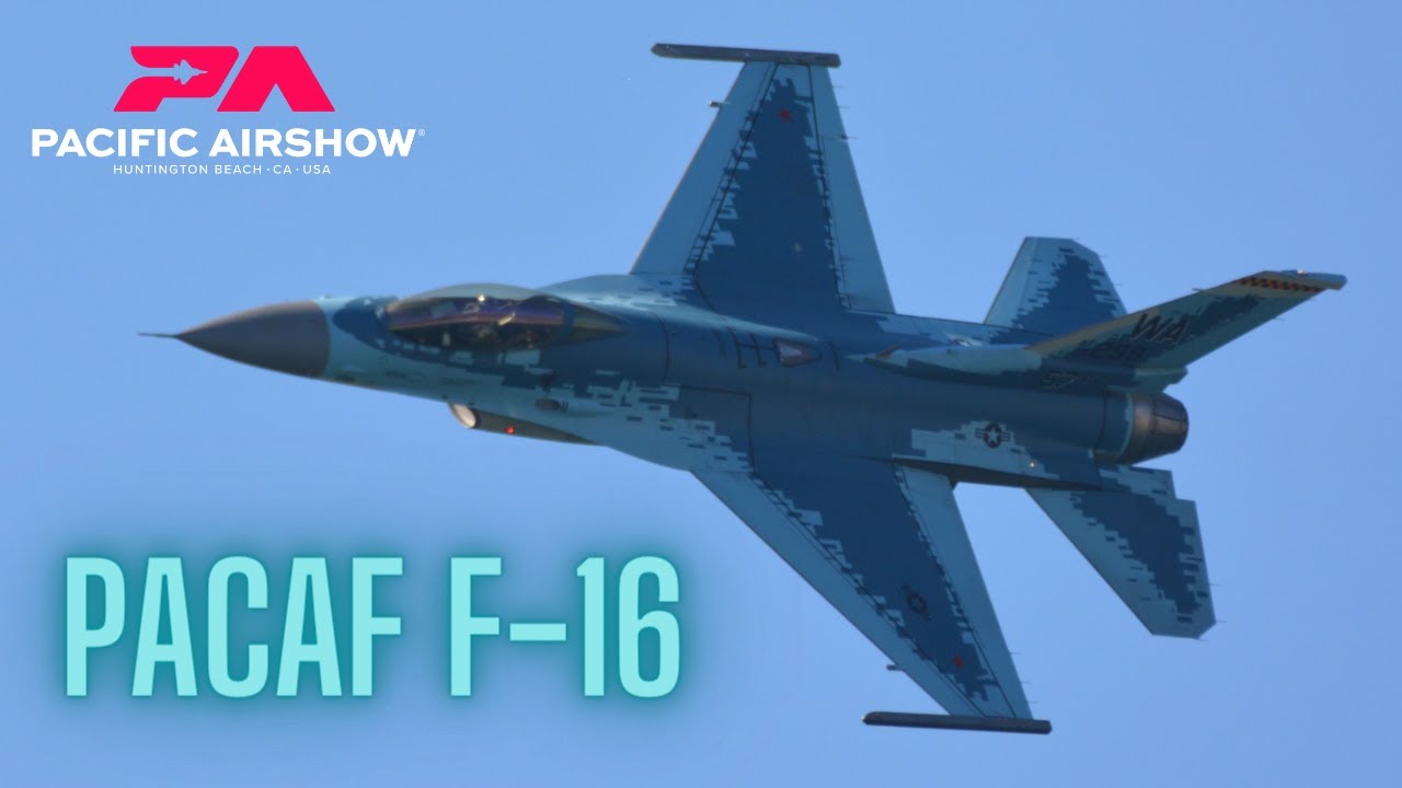 PACAF F-16 Saturday Demo .. 2022 Pacific Airshow