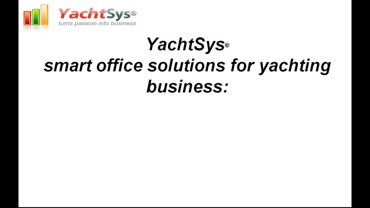 YachtSys&reg; - The Yacht Charter Fleet & Broker Management System