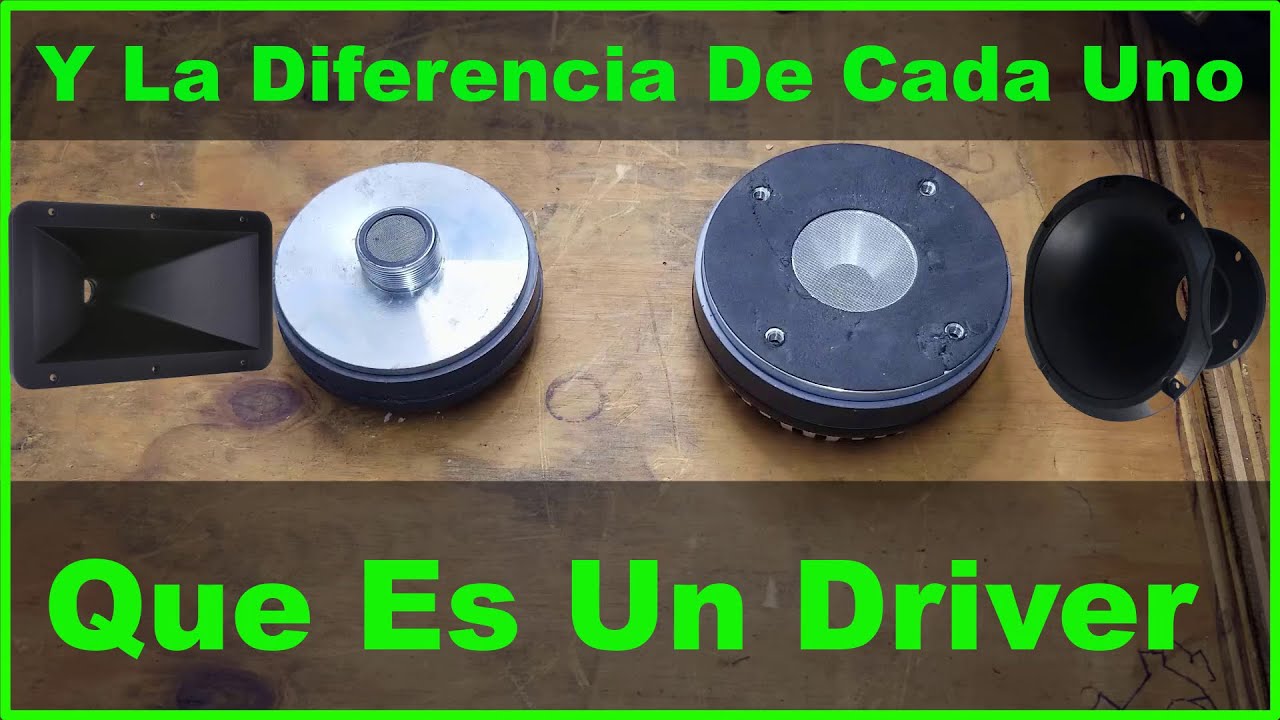 ✅Que Es Un Driver Y Diferencia🎛 Del De 1 Pulgada Al De 2🔊