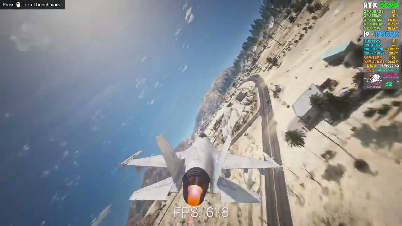 RTX 3090 Founders Edition BENCHMARK | GTA 5 | 4K MAX | MSAA x8 | Advanced Settings ON