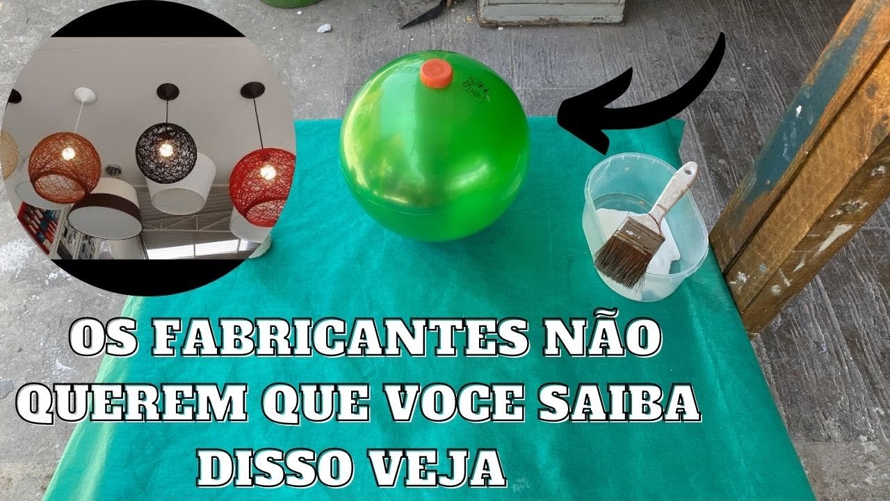 DAY: COMO FAZER LUMINÁRIA DE BARBANTE PASSO A PASSO-HOW TO MAKE BARBANTE LUMINAIRE STEP BY STEP