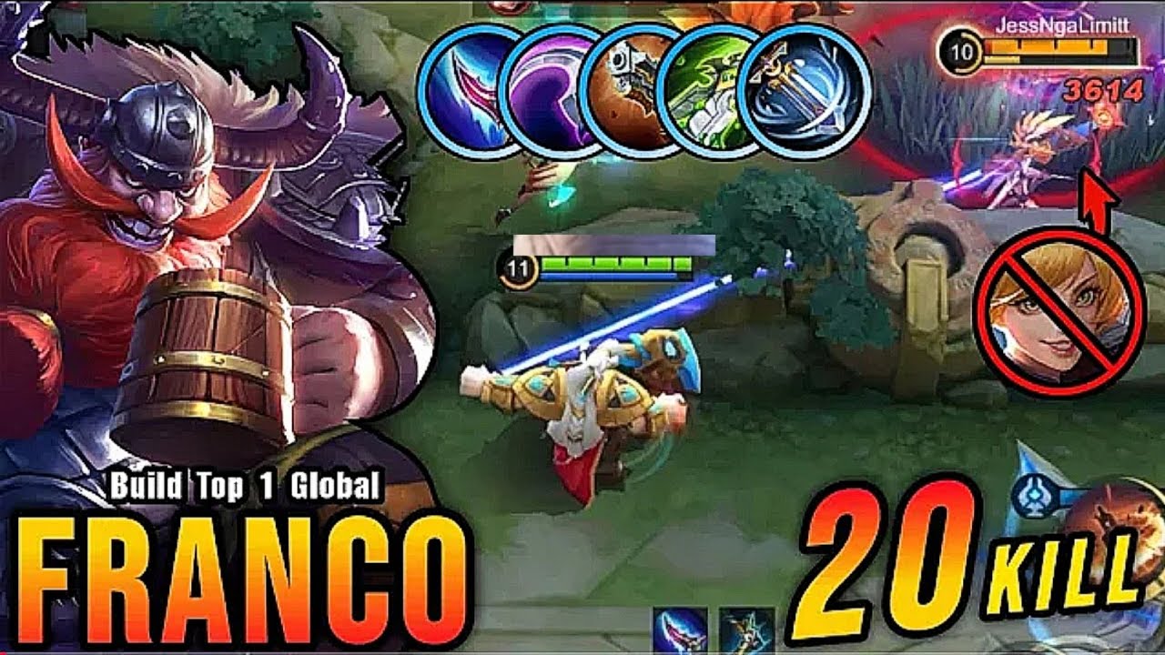 FRANCO FIGHTER BUILD ( one hook critical )  ~ MLBB 2026 new update
