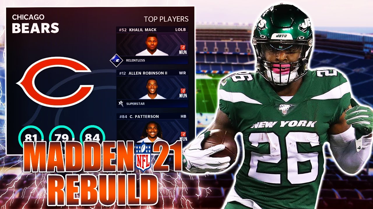 Rebuilding The Chicago Bears | Le'Veon Bell + Justin Fields | Madden 21 Franchise Realistic Rebuild