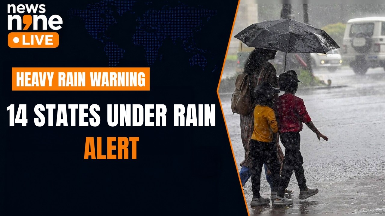 IMD Rain Alert: Heavy Rain Warning Across 14 States, Delhi-NCR To Get Showers | News9