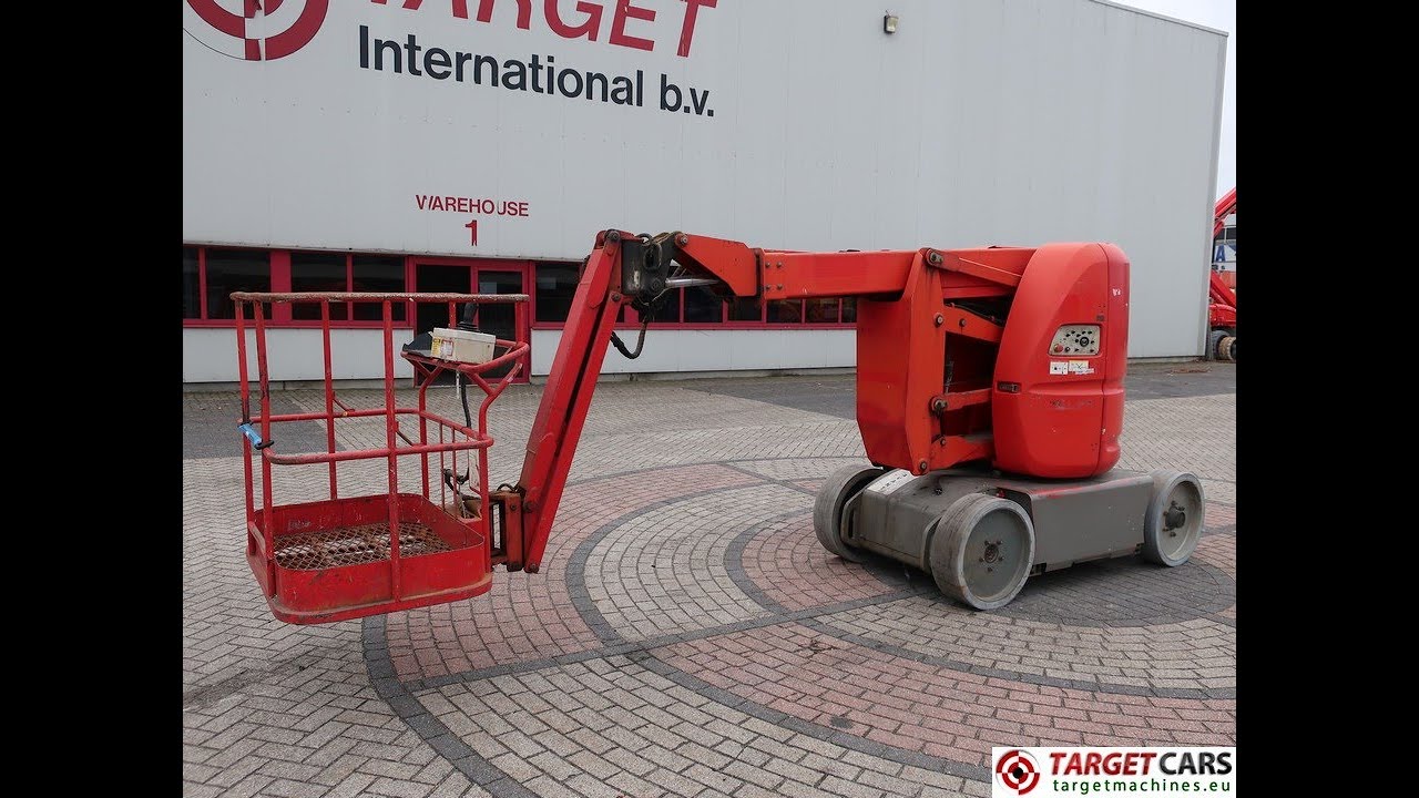 778687 MANITOU 120AETJ ARTICULATED ELECTRIC BOOM WORK LIFT W/JIB 1195CM 2005 232HRS